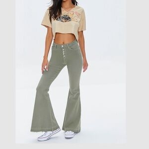 Forever 21 Long High-Rise Flare Jeans